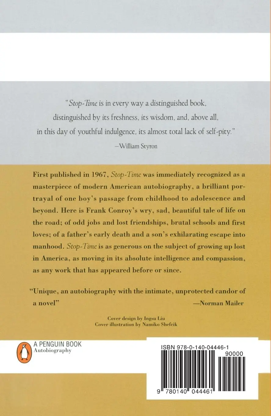 Rückseite: 9780140044461 | Stop-Time | A Memoir | Frank Conroy | Taschenbuch | Englisch | 1977