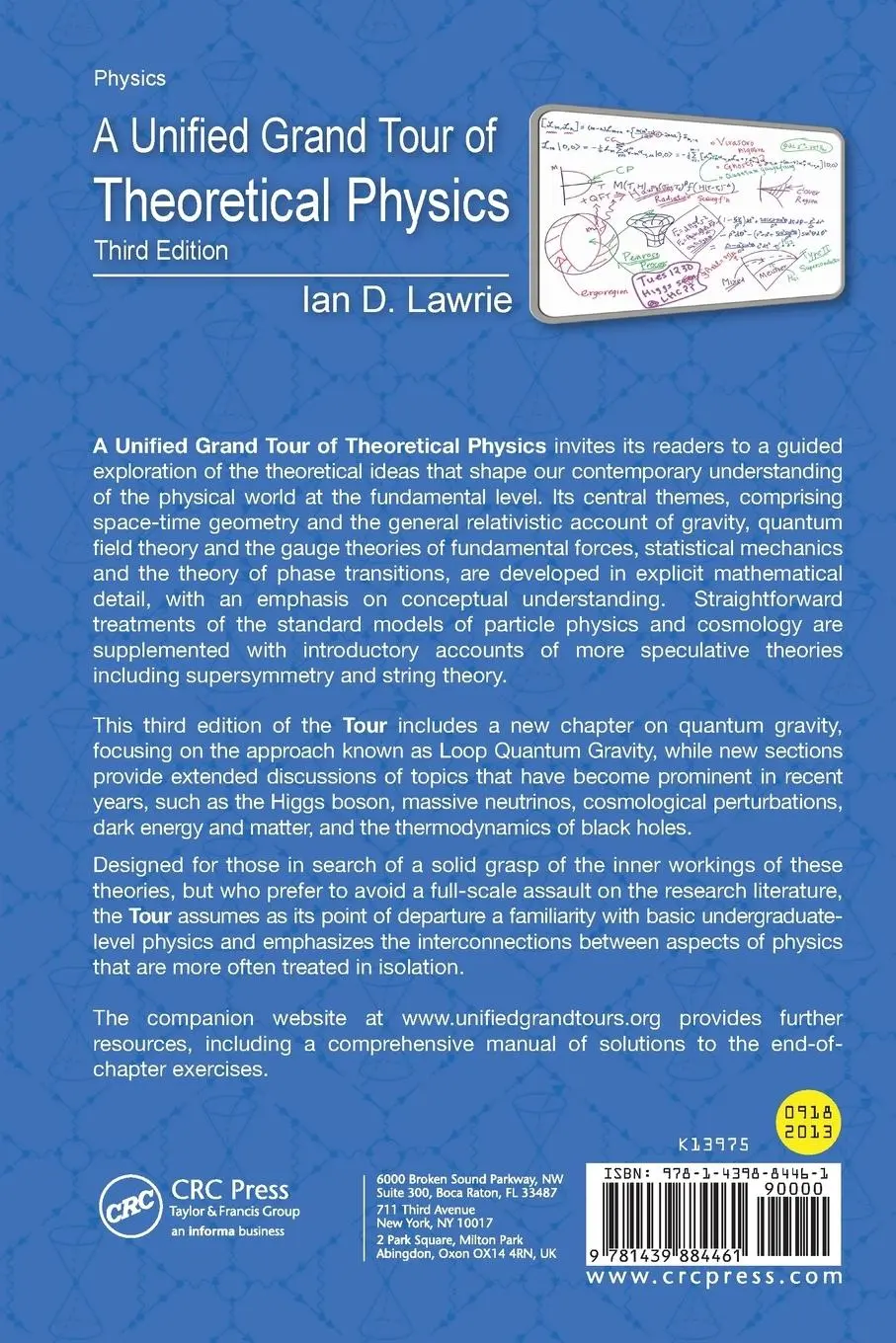 Rückseite: 9781439884461 | A Unified Grand Tour of Theoretical Physics | Ian D. Lawrie | Buch
