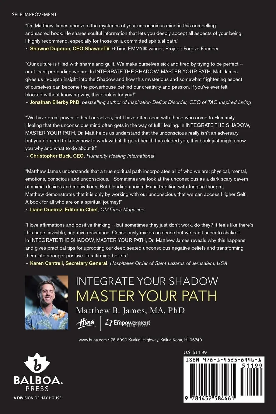 Rückseite: 9781452584461 | Integrate the Shadow, Master Your Path | Matthew B. James Ma | Buch