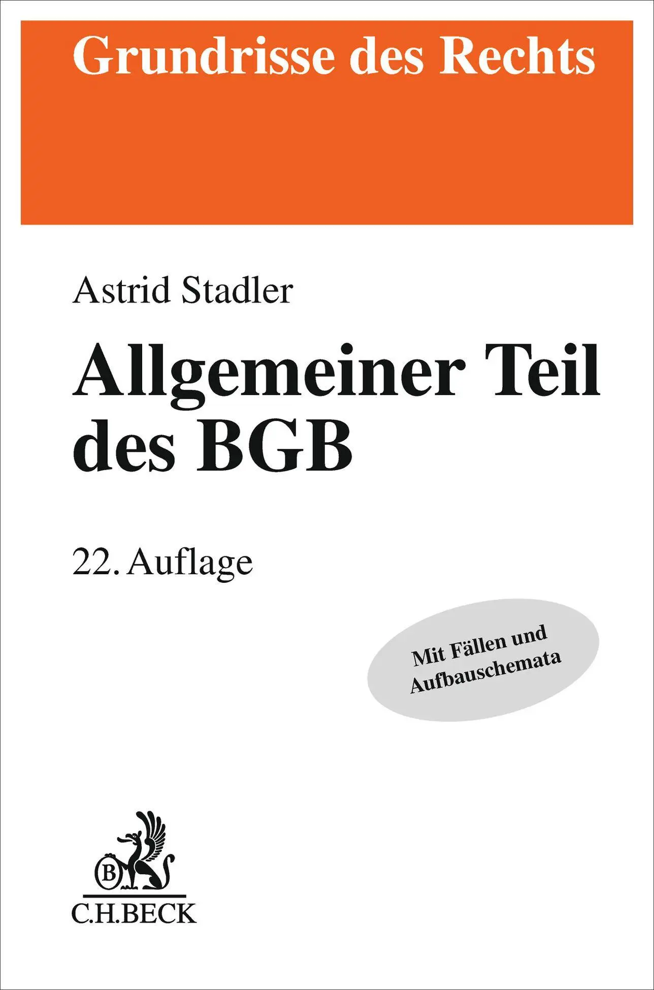 Cover: 9783406844461 | Allgemeiner Teil des BGB | Bernd Rüthers (u. a.) | Taschenbuch | XXVI