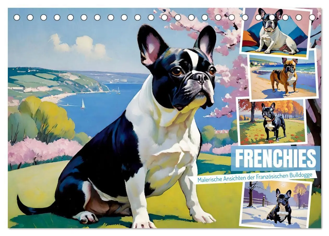 Cover: 9783457264461 | Frenchies (Tischkalender 2026 DIN A5 quer), CALVENDO Monatskalender