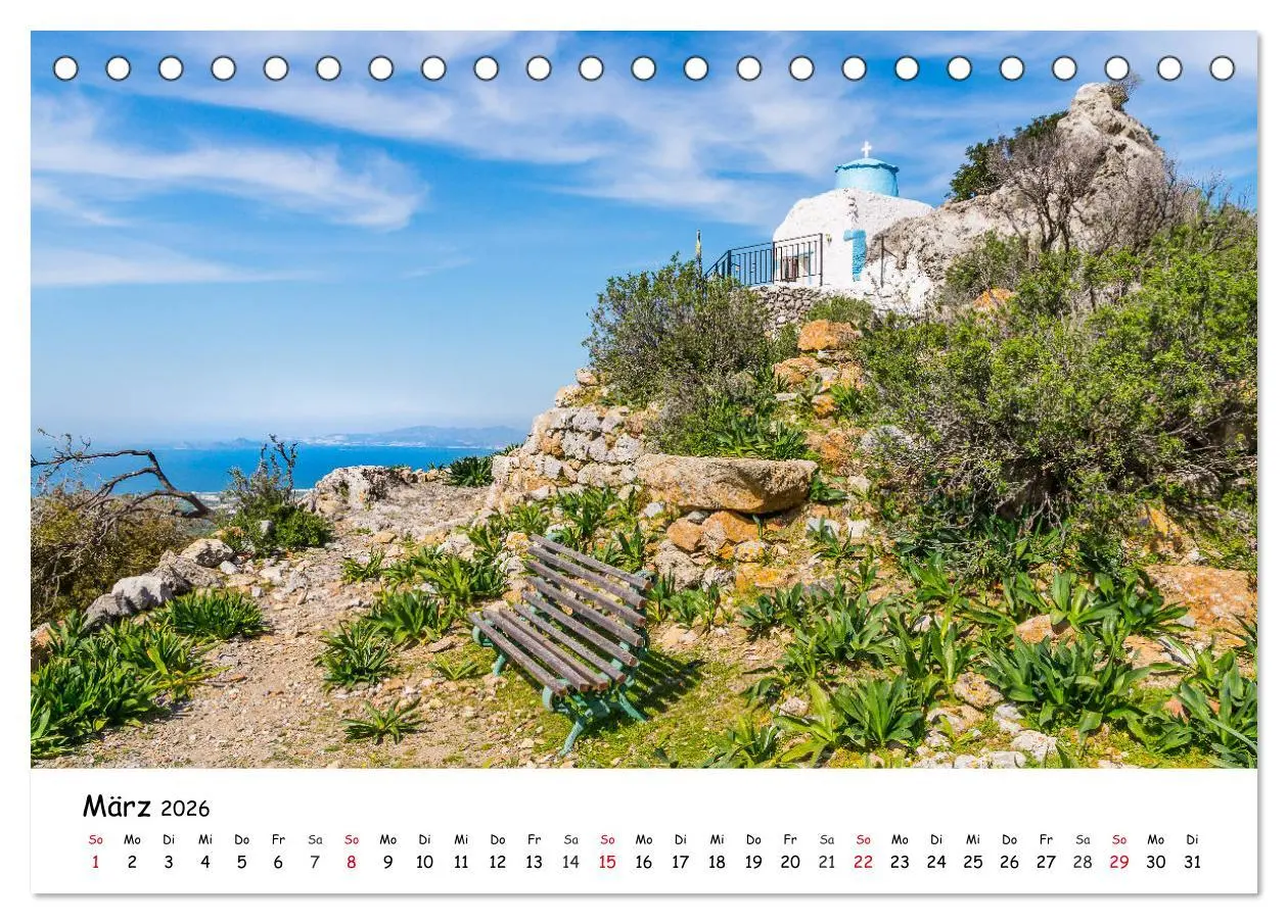 Bild: 9783457644461 | Kos 2026 (Tischkalender 2026 DIN A5 quer), CALVENDO Monatskalender