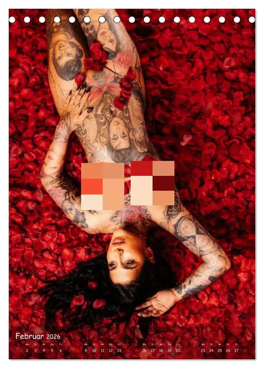 Bild: 9783516354461 | Jenny - Erotic Tattoo Girl (Tischkalender 2026 DIN A5 hoch),...