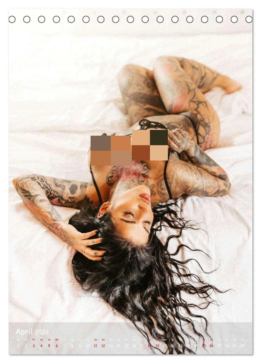Bild: 9783516354461 | Jenny - Erotic Tattoo Girl (Tischkalender 2026 DIN A5 hoch),...