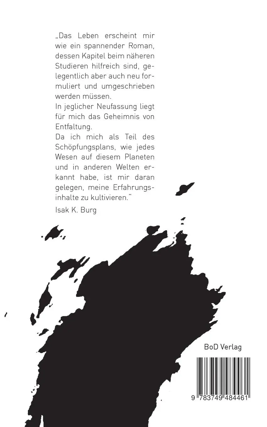 Rückseite: 9783749484461 | Mein Buch des Lebens | Isak Kurt Burg | Taschenbuch | 84 S. | Deutsch