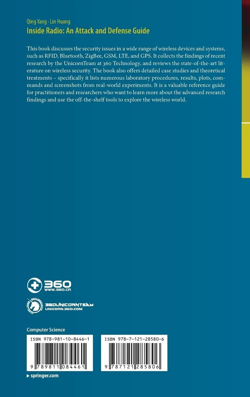 Rückseite: 9789811084461 | Inside Radio: An Attack and Defense Guide | Lin Huang (u. a.) | Buch