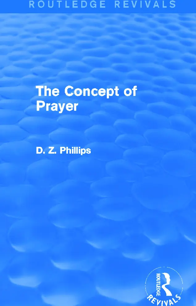Cover: 9780415734561 | The Concept of Prayer (Routledge Revivals) | D. Z. Phillips | Buch