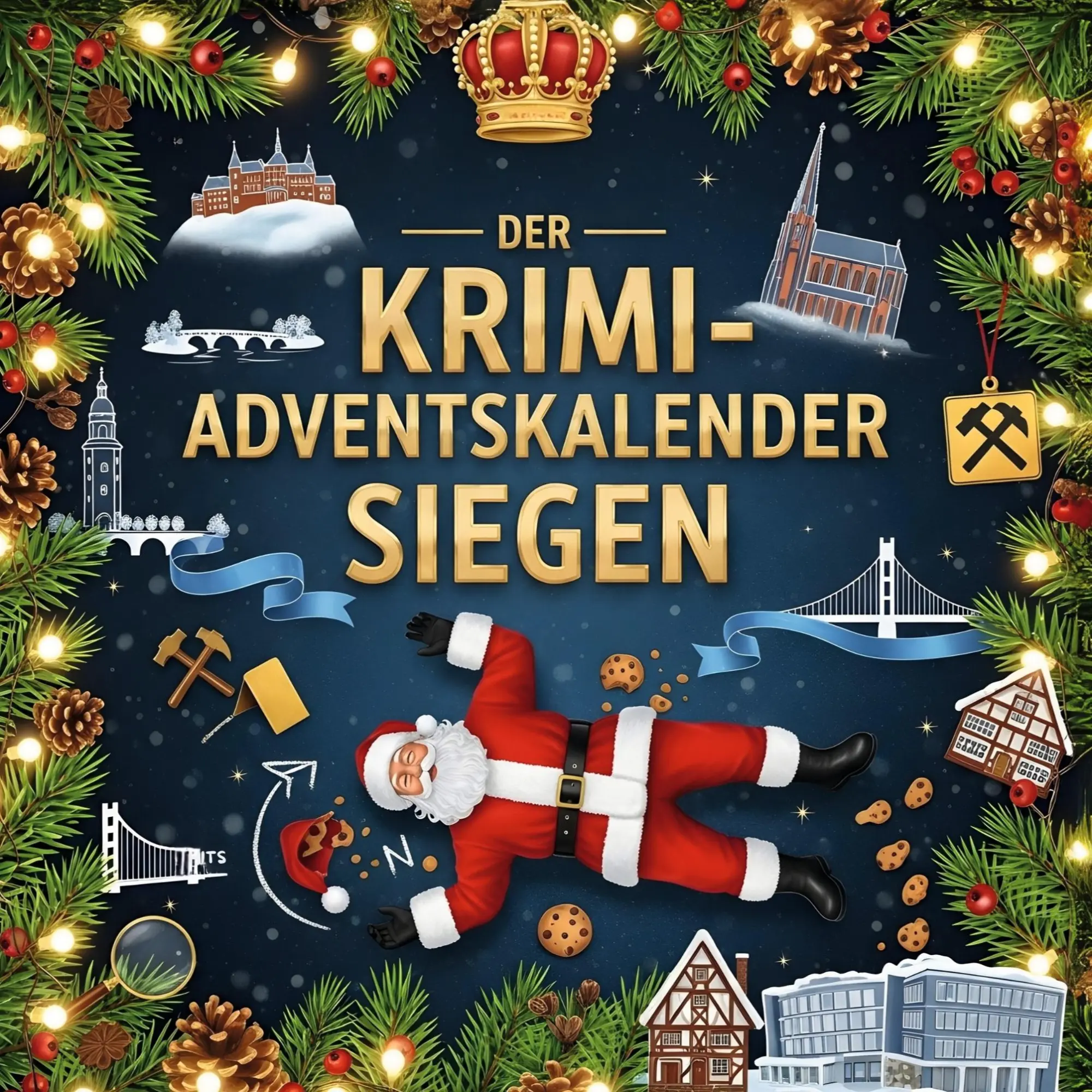 Cover: 9783695304561 | Der Krimi-Adventskalender Siegen | Mordsverdächtig in 24 Akten | Buch