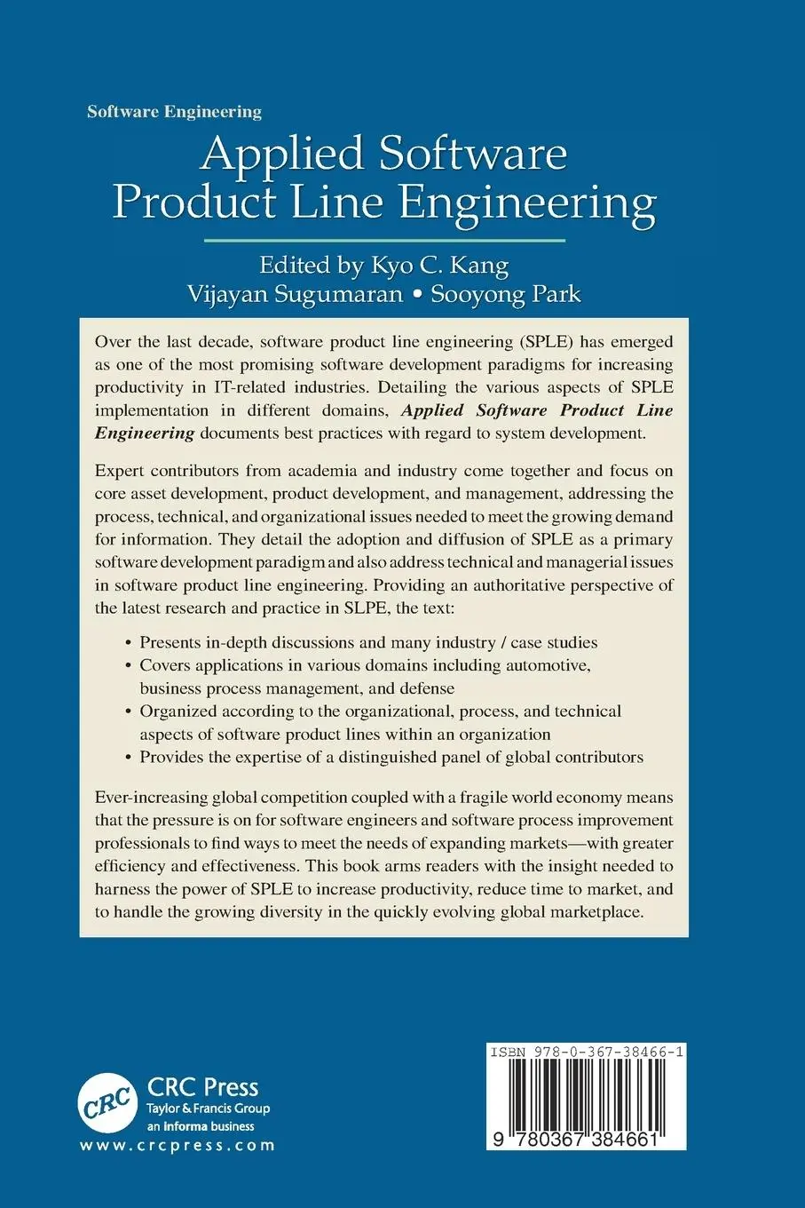 Rückseite: 9780367384661 | Applied Software Product Line Engineering | Kyo C. Kang (u. a.) | Buch