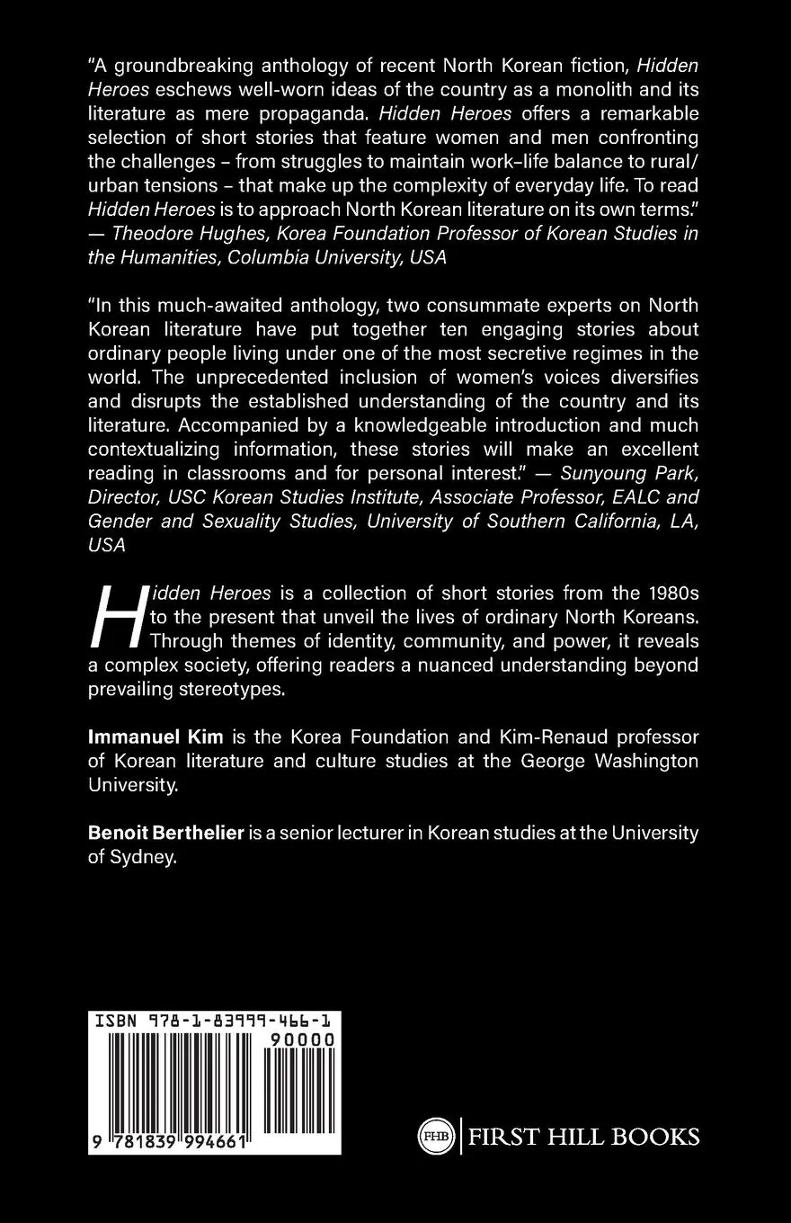 Rückseite: 9781839994661 | Hidden Heroes | Anthology of North Korean Fiction | Taschenbuch | 2025