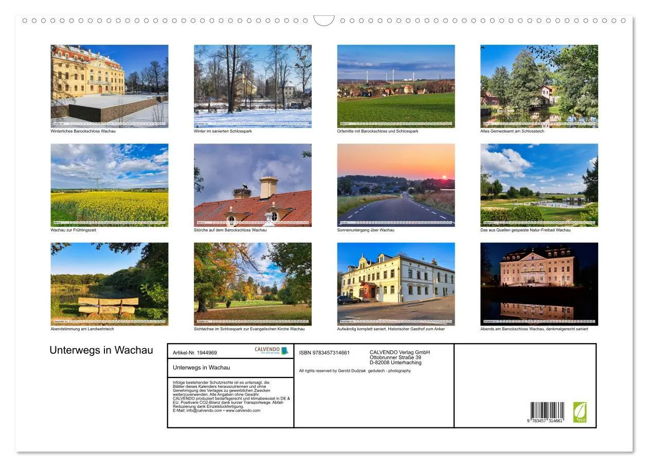 Bild: 9783457314661 | Unterwegs in Wachau (Wandkalender 2026 DIN A2 quer), CALVENDO...
