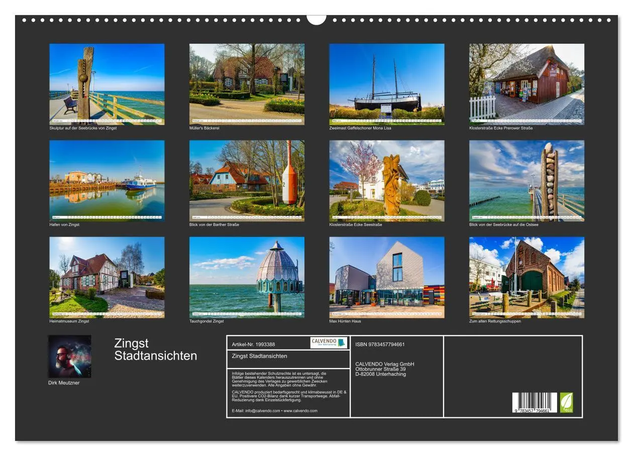 Bild: 9783457794661 | Zingst Stadtansichten (Wandkalender 2026 DIN A2 quer), CALVENDO...