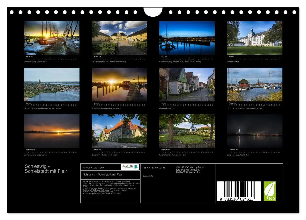 Bild: 9783516024661 | Schleswig - Schleistadt mit Flair (Wandkalender 2026 DIN A4 quer),...