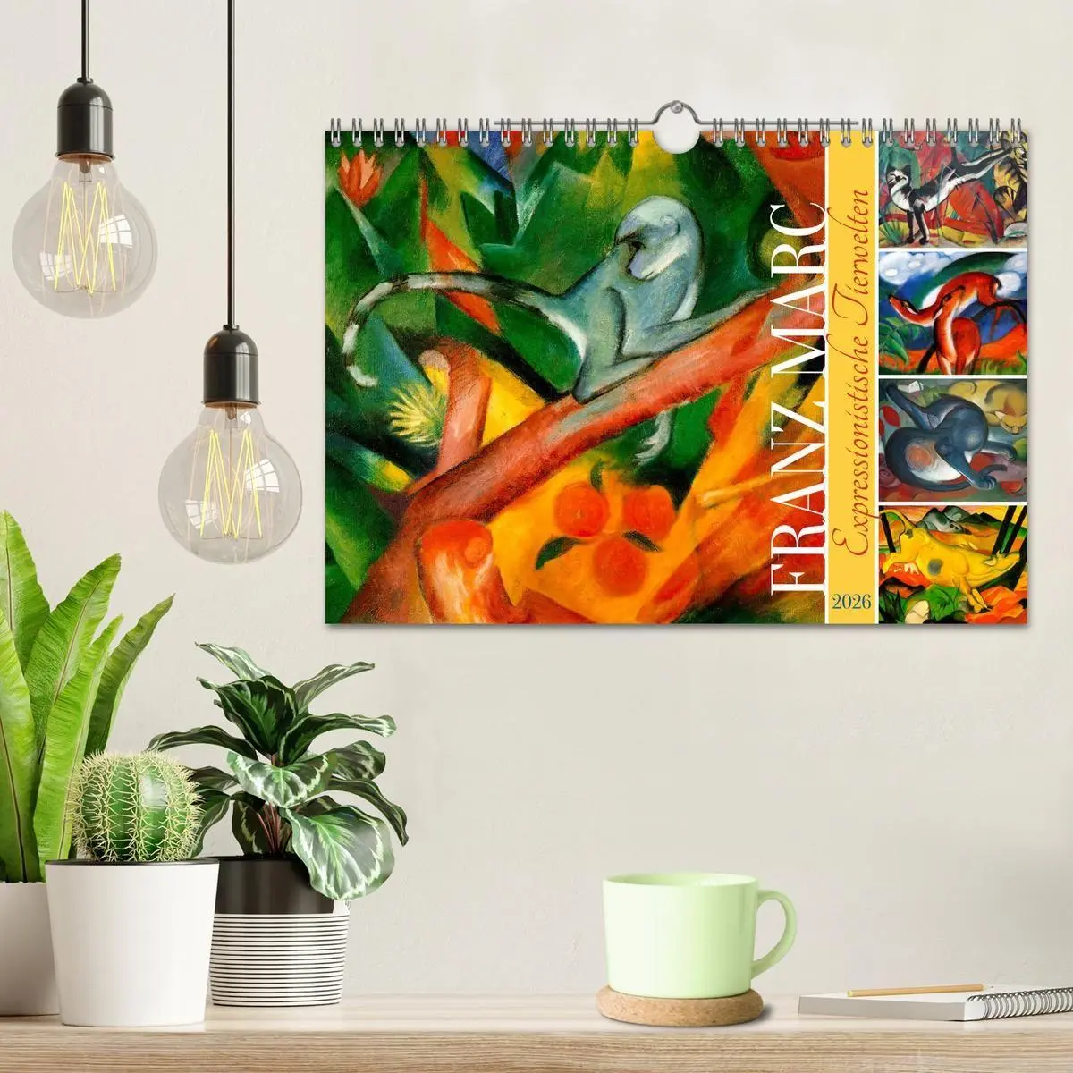 Bild: 9783516714661 | Expressionistische Tierwelten (Wandkalender 2026 DIN A4 quer),...