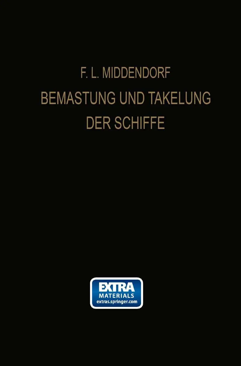 Cover: 9783662244661 | Bemastung und Takelung der Schiffe | Friedrich Ludwig Middendorf | x