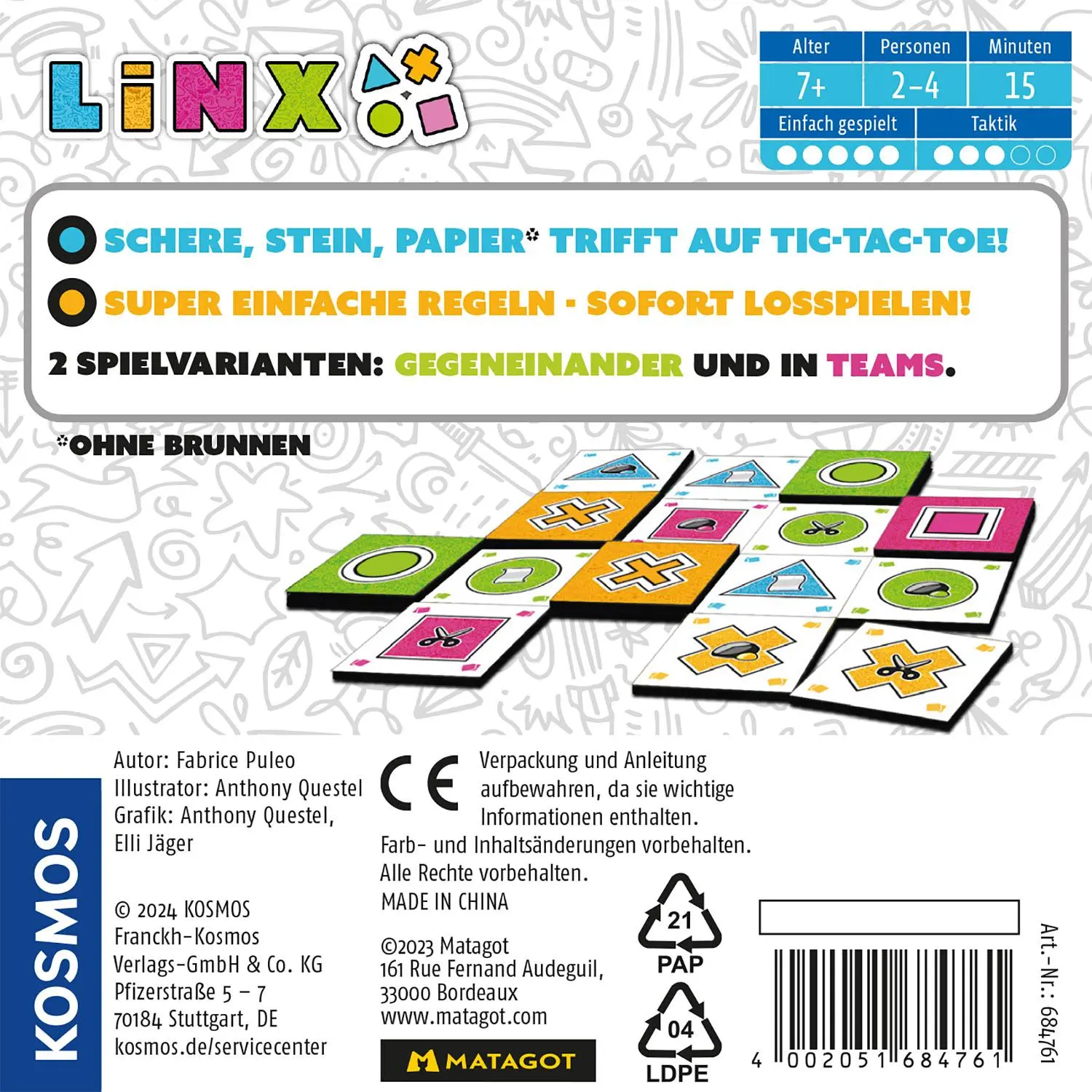 Rückseite: 4002051684761 | Linx | Spiel | Fabrice Puleo | Spiel | 684761 | Deutsch | 2024