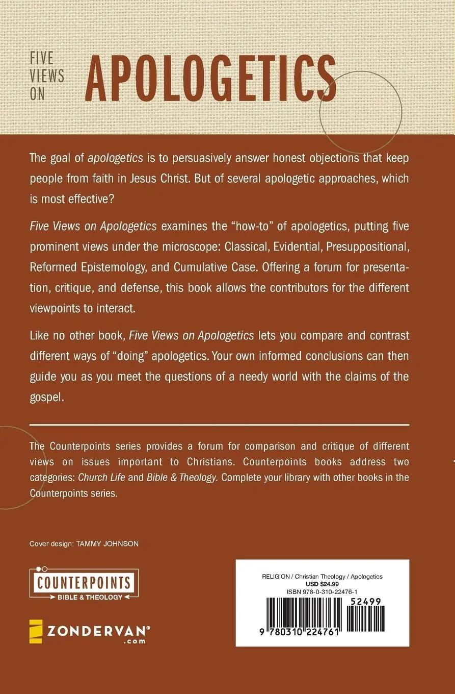 Rückseite: 9780310224761 | Five Views on Apologetics | Stanley N. Gundry (u. a.) | Taschenbuch