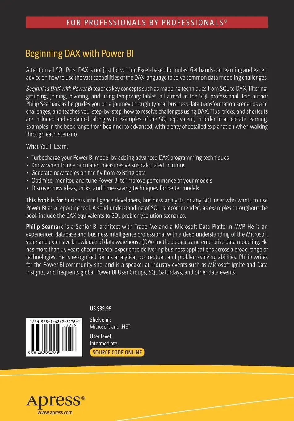 Rückseite: 9781484234761 | Beginning DAX with Power BI | Philip Seamark | Taschenbuch | xvii