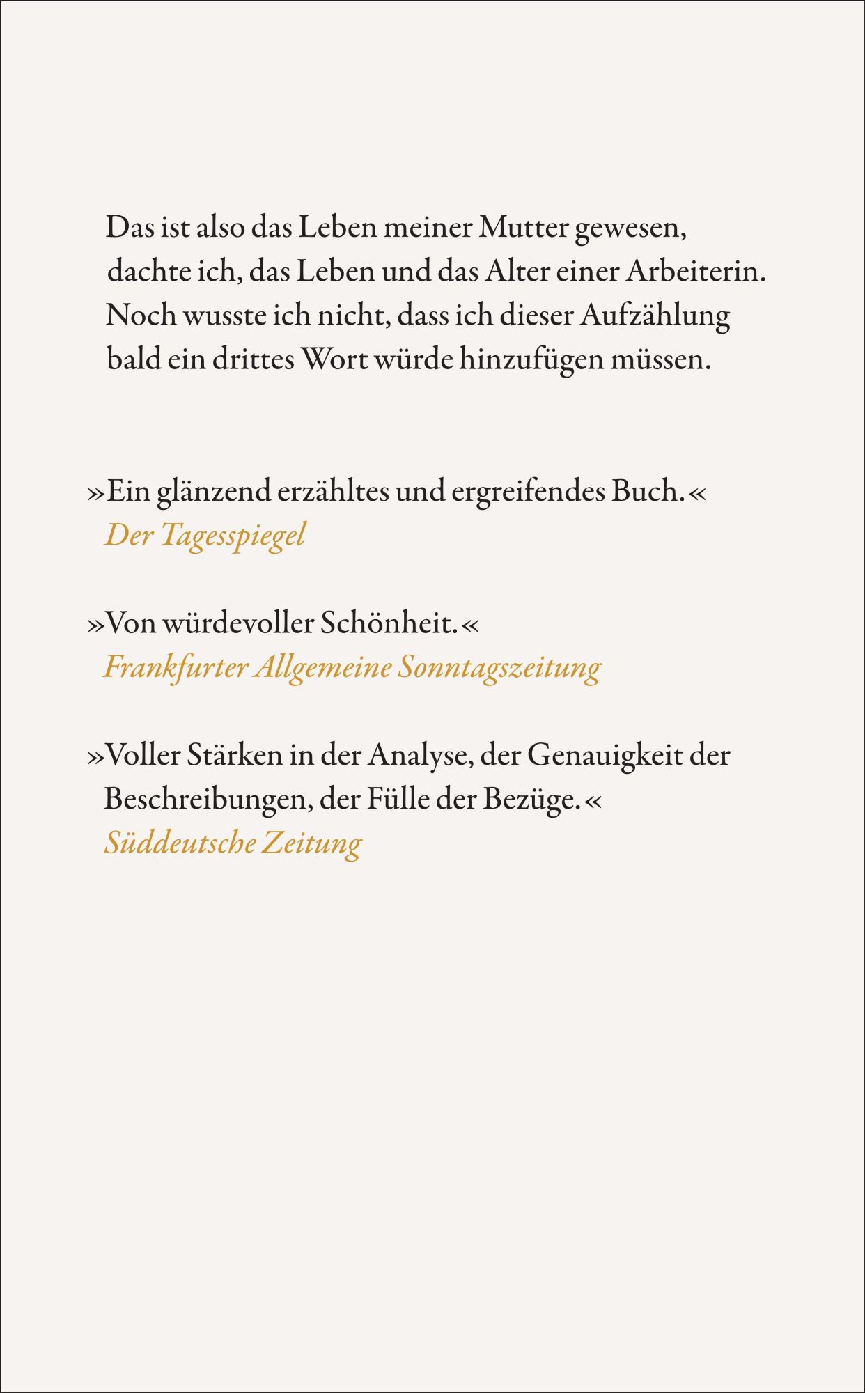 Rückseite: 9783518474761 | Eine Arbeiterin | Didier Eribon | Taschenbuch | 272 S. | Deutsch
