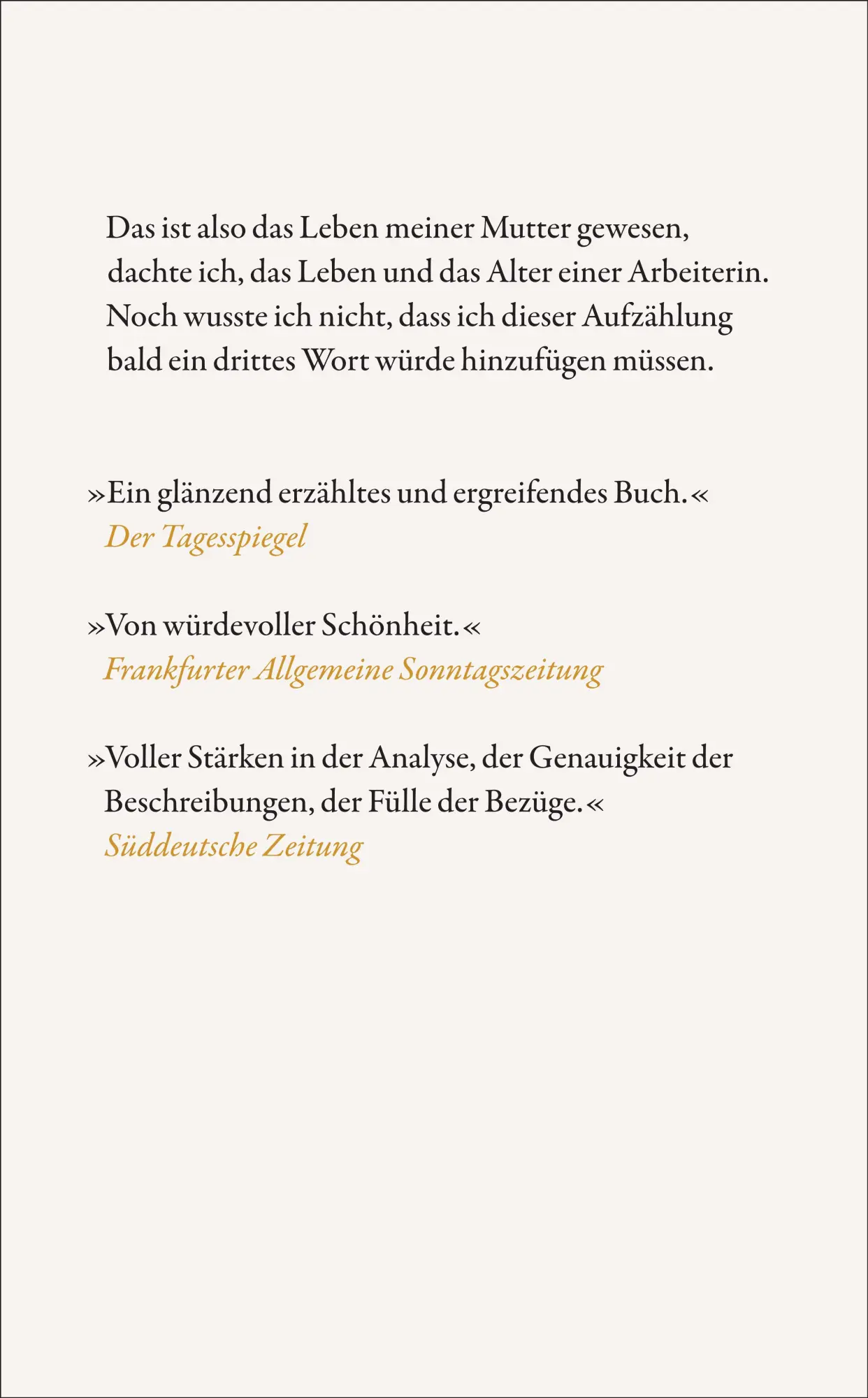 Rückseite: 9783518474761 | Eine Arbeiterin | Didier Eribon | Taschenbuch | 272 S. | Deutsch