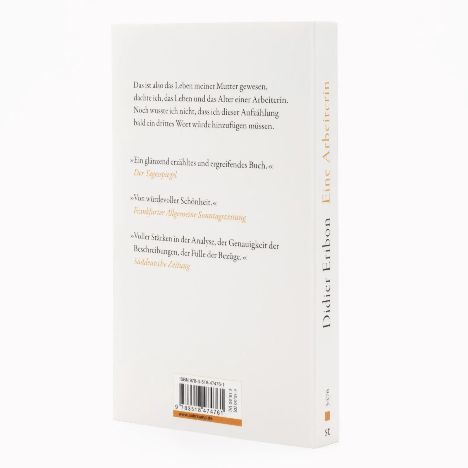 Bild: 9783518474761 | Eine Arbeiterin | Didier Eribon | Taschenbuch | 272 S. | Deutsch