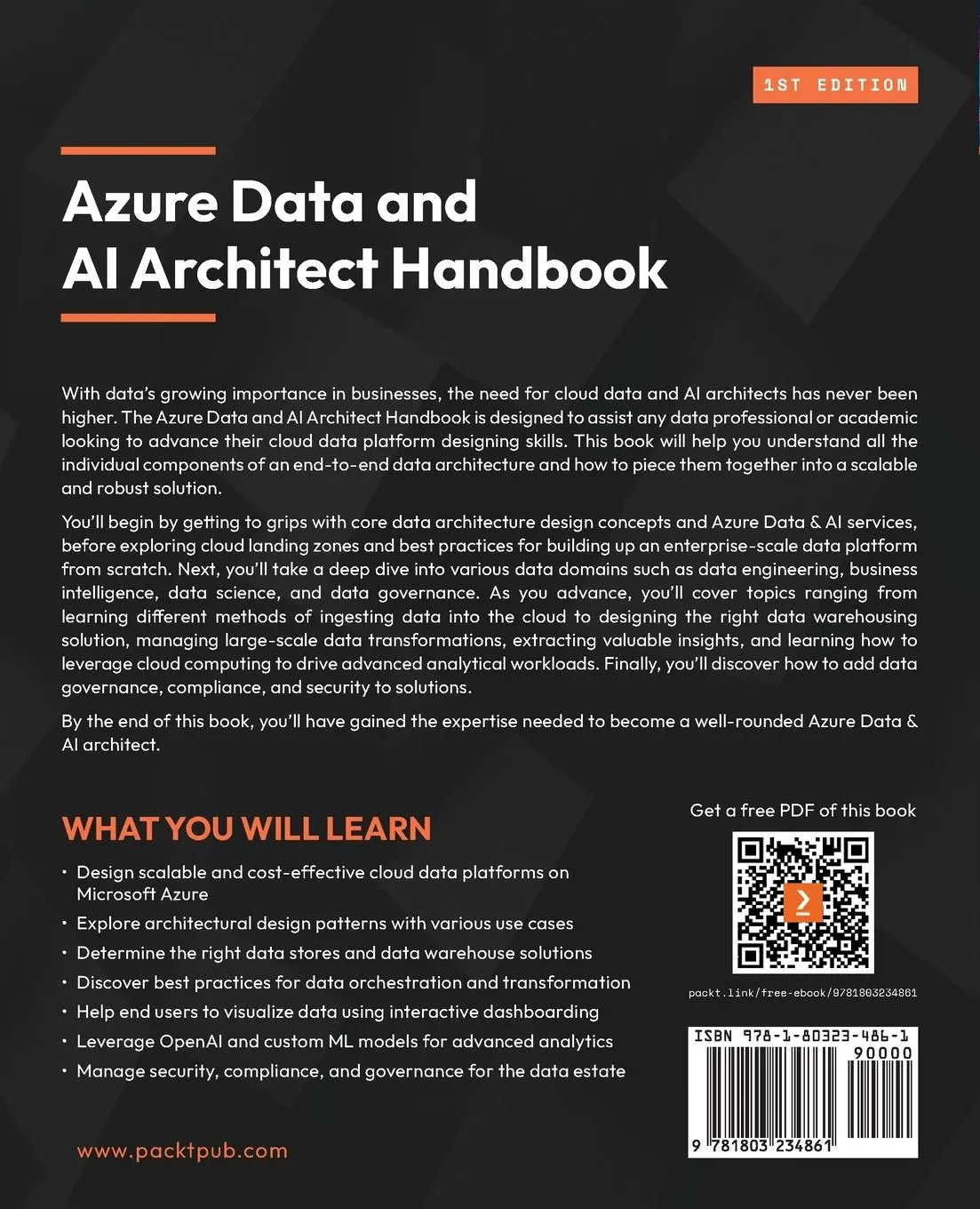 Rückseite: 9781803234861 | Azure Data and AI Architect Handbook | Olivier Mertens (u. a.) | Buch