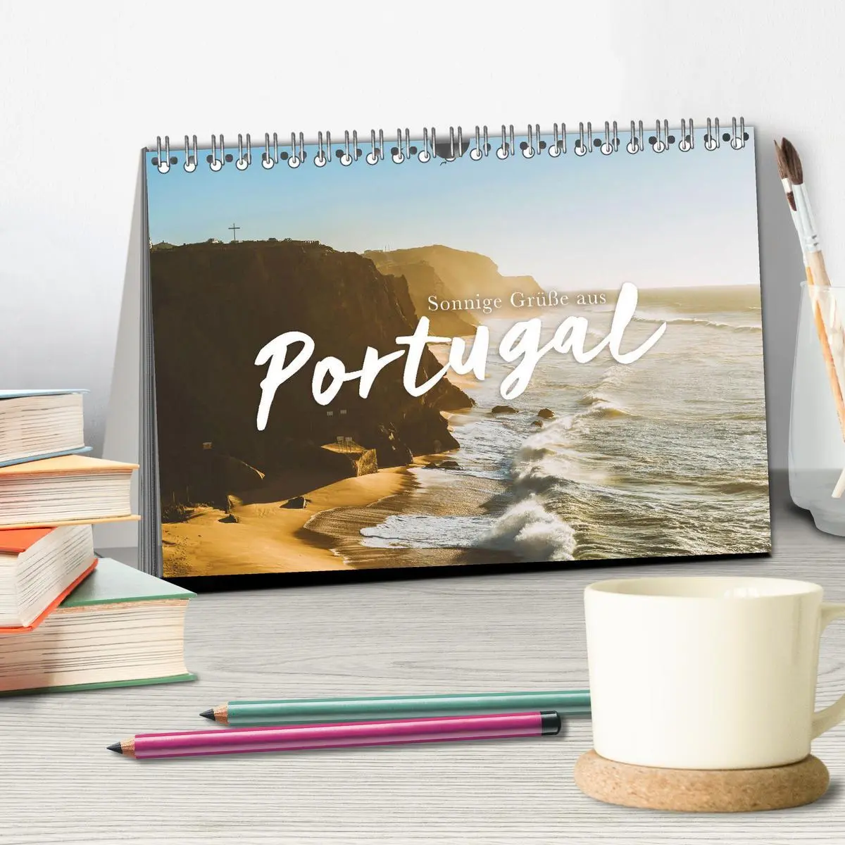 Bild: 9783457914861 | Sonnige Grüße aus Portugal (Tischkalender 2026 DIN A5 quer),...