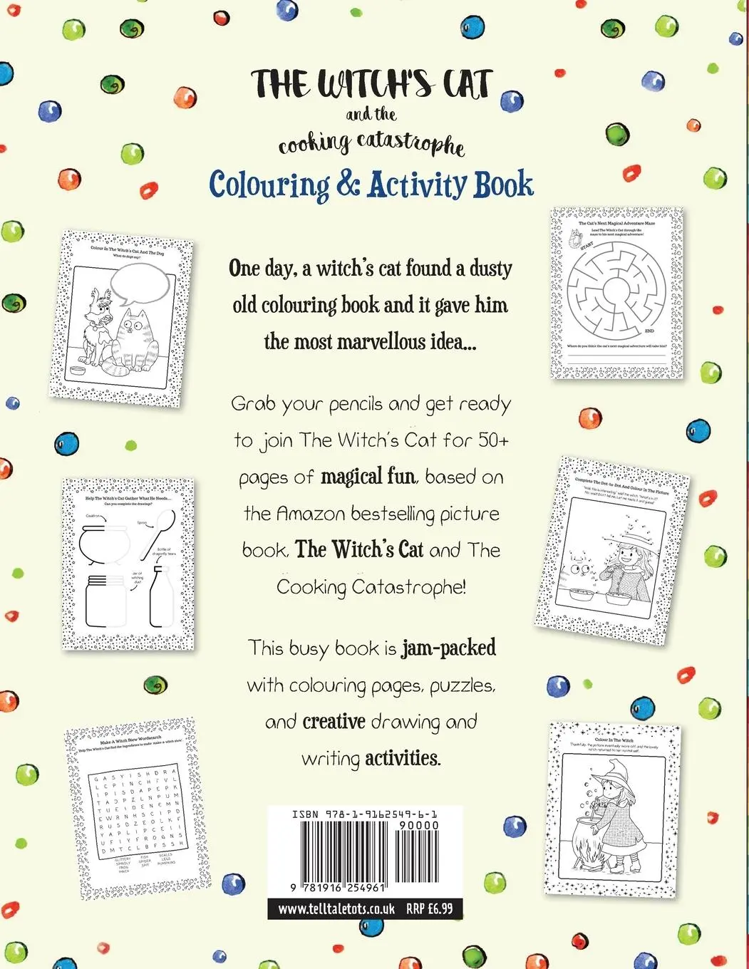 Rückseite: 9781916254961 | The Witch's Cat and The Cooking Catastrophe Colouring &amp; Activity Book