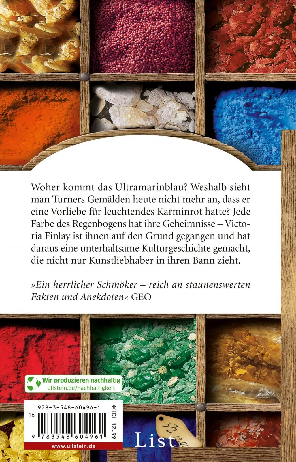 Rückseite: 9783548604961 | Das Geheimnis der Farben | Eine Kulturgeschichte | Victoria Finlay