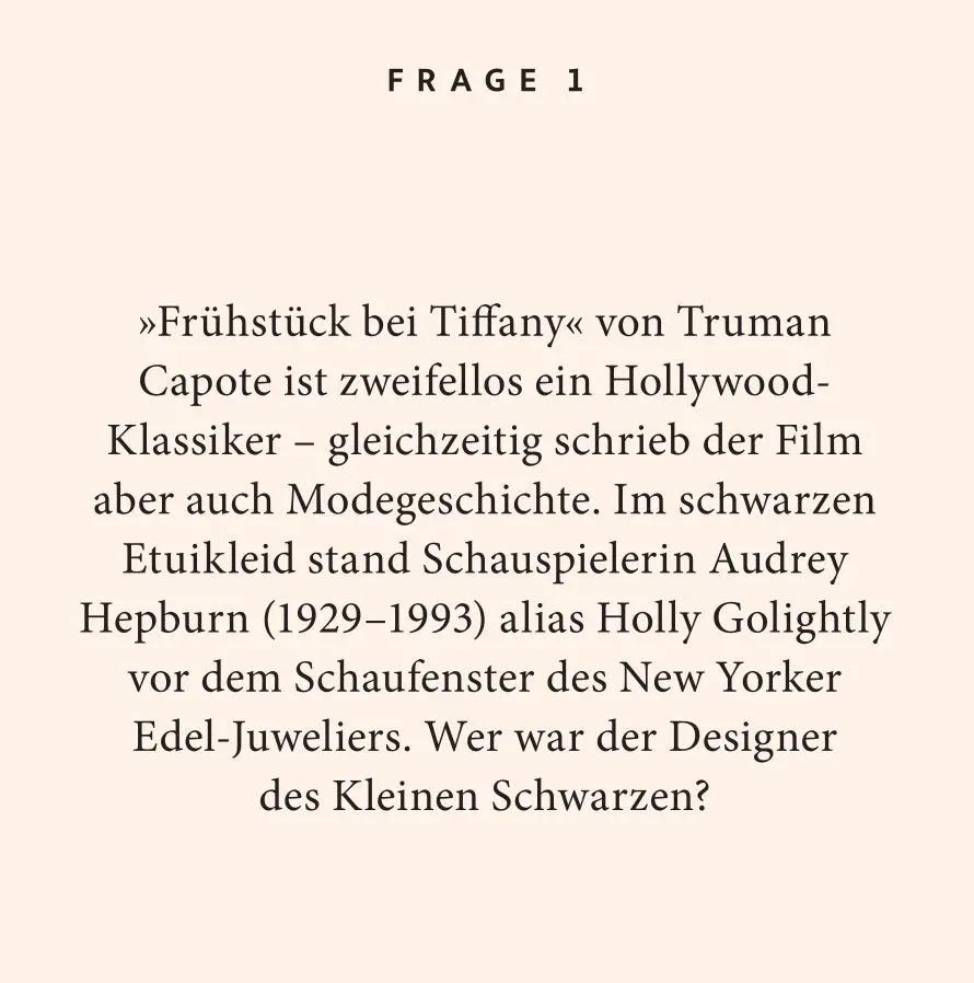 Bild: 9783899784961 | Fashion-Quiz | 100 Fragen und Antworten | Ines Stickler | Taschenbuch