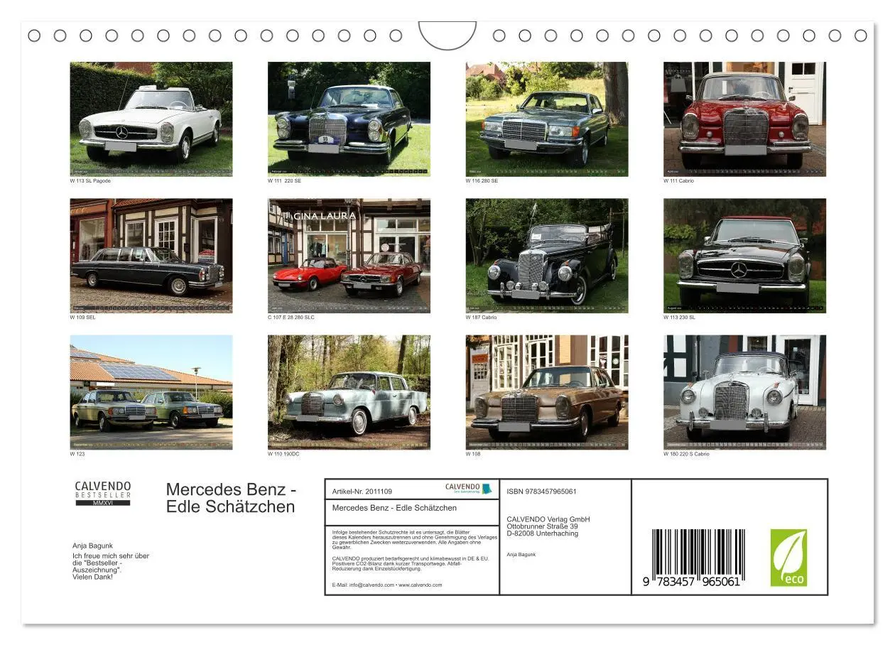 Bild: 9783457965061 | Mercedes Benz - Edle Schätzchen (Wandkalender 2026 DIN A4 quer),...