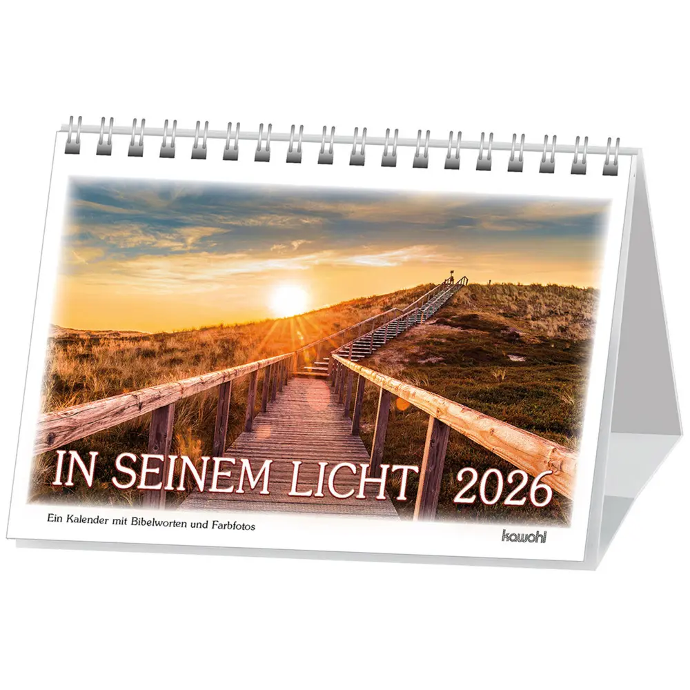 Cover: 9783754895061 | In seinem Licht 2026 | Kalender mit Stimmungsbildern und Bibelworten