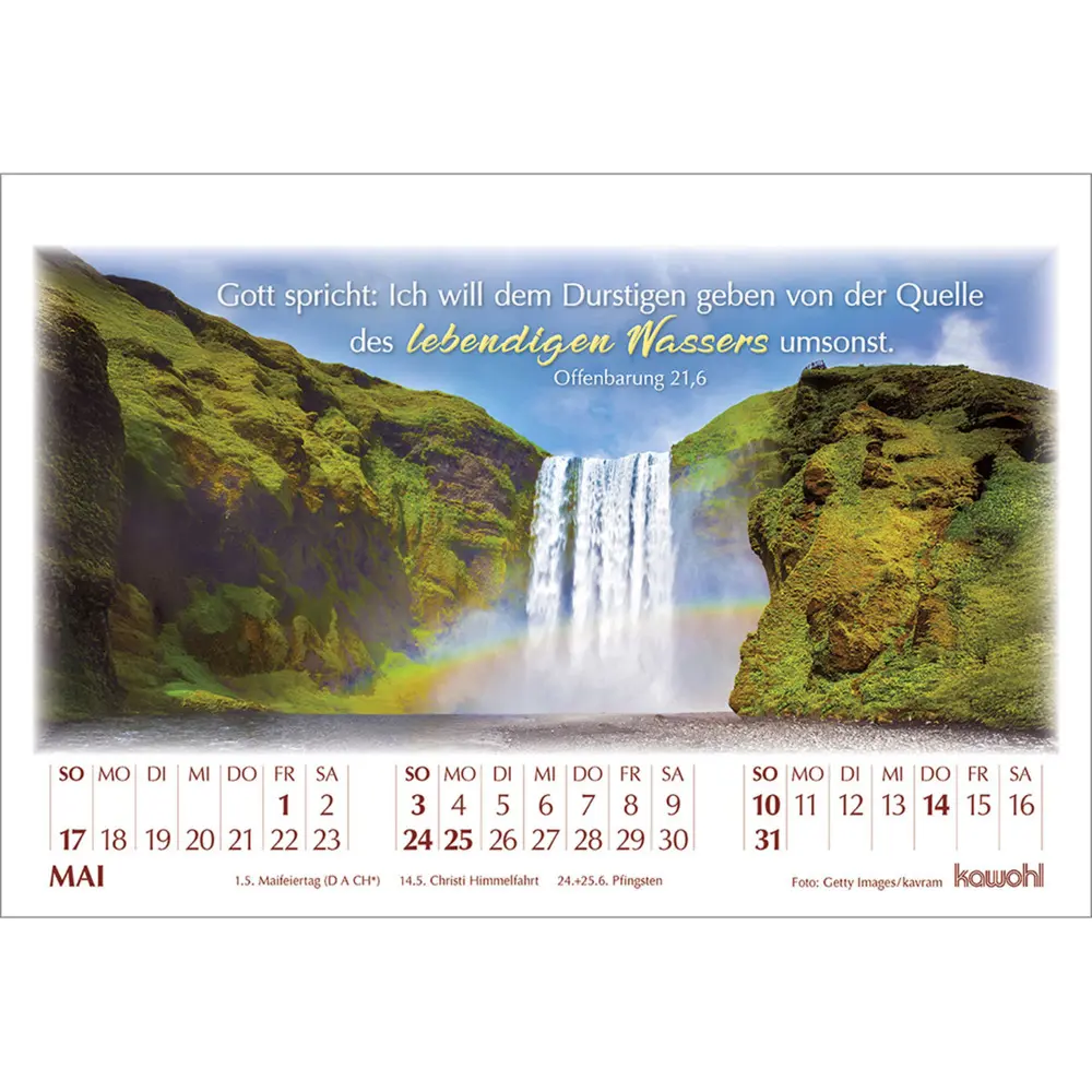 Bild: 9783754895061 | In seinem Licht 2026 | Kalender mit Stimmungsbildern und Bibelworten