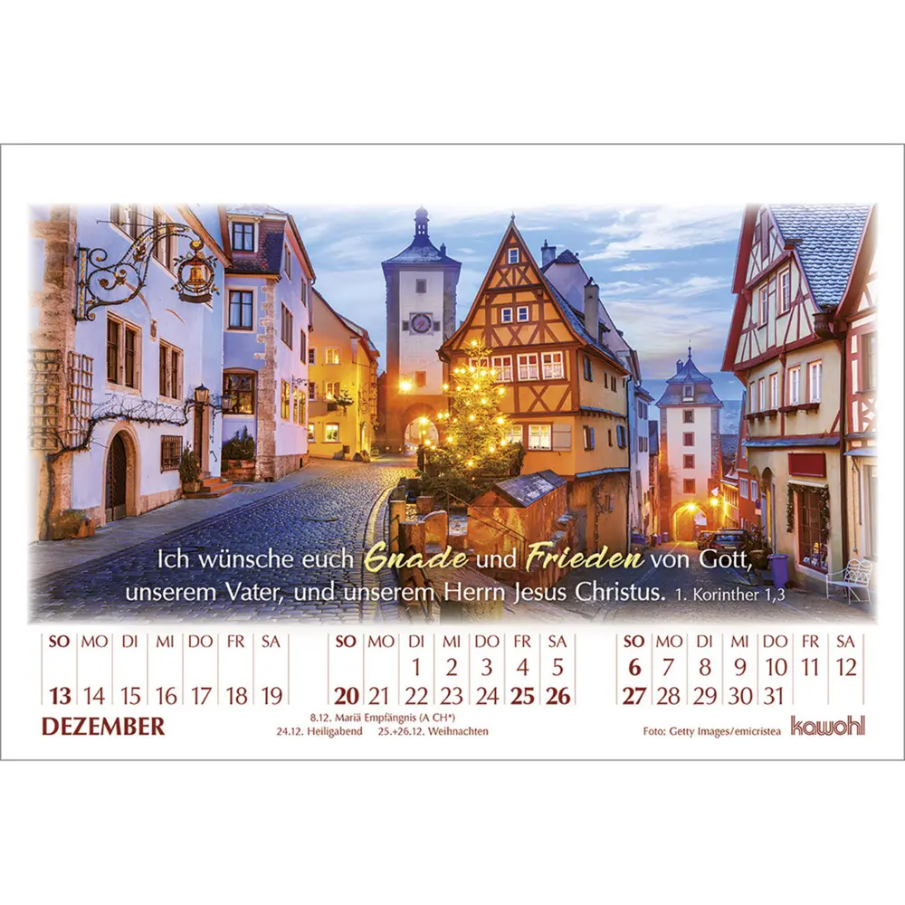 Bild: 9783754895061 | In seinem Licht 2026 | Kalender mit Stimmungsbildern und Bibelworten