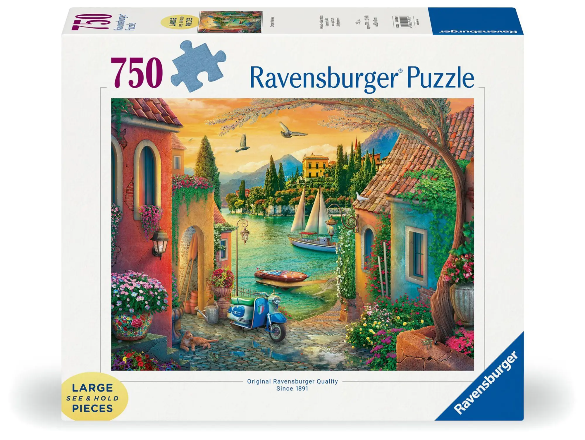 Cover: 4005555015161 | Erwachsenenpuzzle 750 Large Pieces - Idyllischer Comer See | Spiel