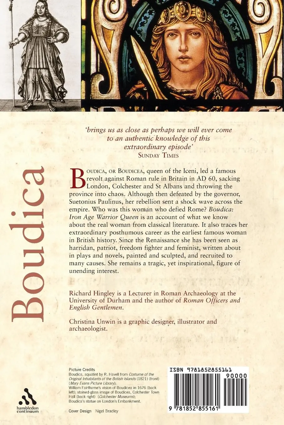 Rückseite: 9781852855161 | Boudica | Iron Age Warrior Queen | Richard Hingley (u. a.) | Buch