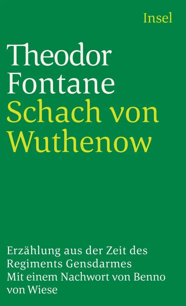 Cover: 9783458325161 | Schach von Wuthenow | Erzählung aus der Zeit des Regiments Gensdarmes