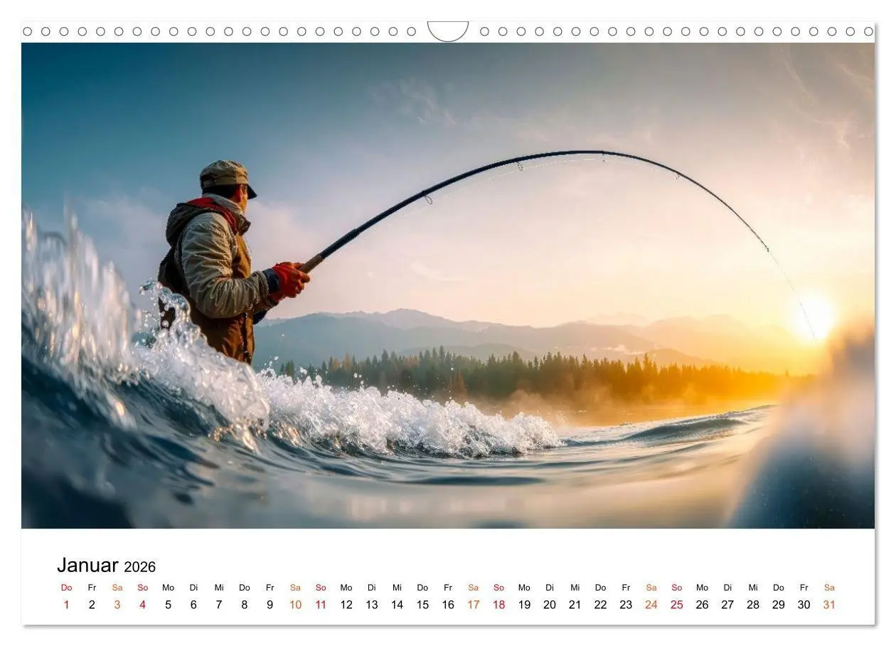 Bild: 9783516665161 | Angeln - der große Fang (Wandkalender 2026 DIN A3 quer), CALVENDO...