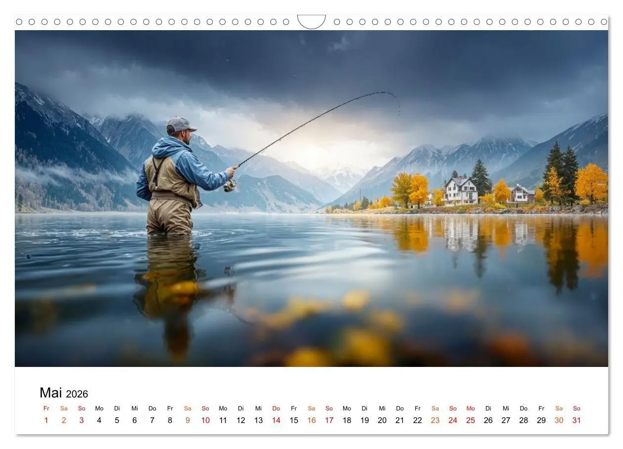 Bild: 9783516665161 | Angeln - der große Fang (Wandkalender 2026 DIN A3 quer), CALVENDO...