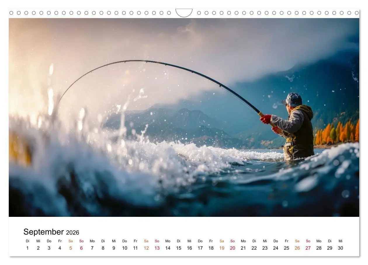 Bild: 9783516665161 | Angeln - der große Fang (Wandkalender 2026 DIN A3 quer), CALVENDO...