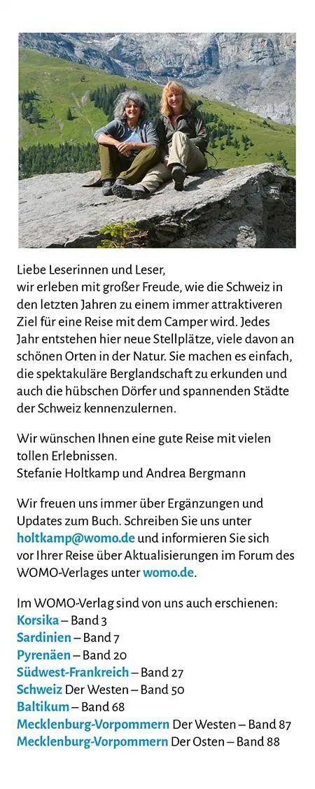Autor: 9783869035161 | Entdeckertouren mit dem Wohnmobil Schweiz Der Osten | Holtkamp (u. a.)
