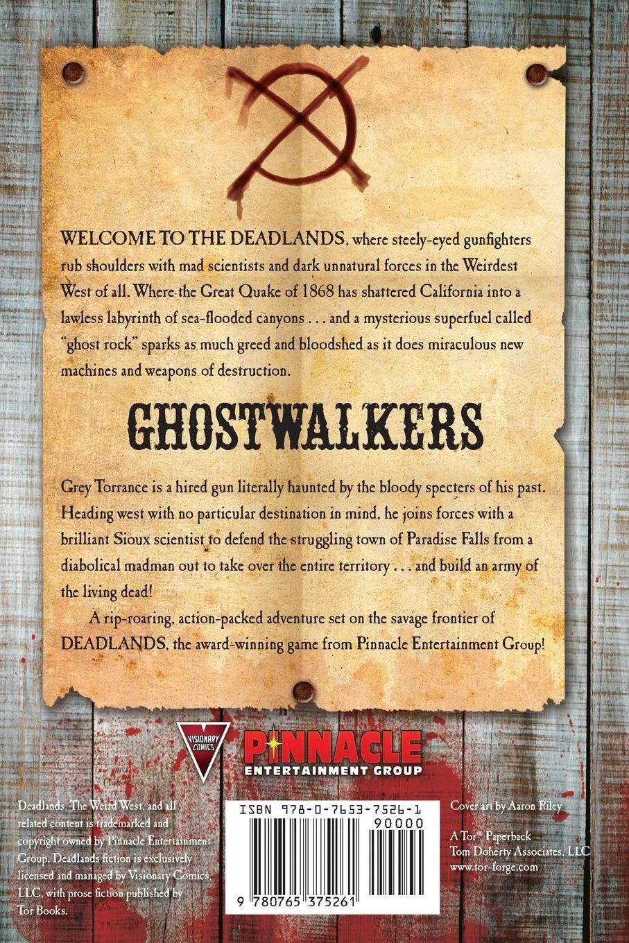 Rückseite: 9780765375261 | Deadlands | Ghostwalkers | Jonathan Maberry | Taschenbuch | Englisch