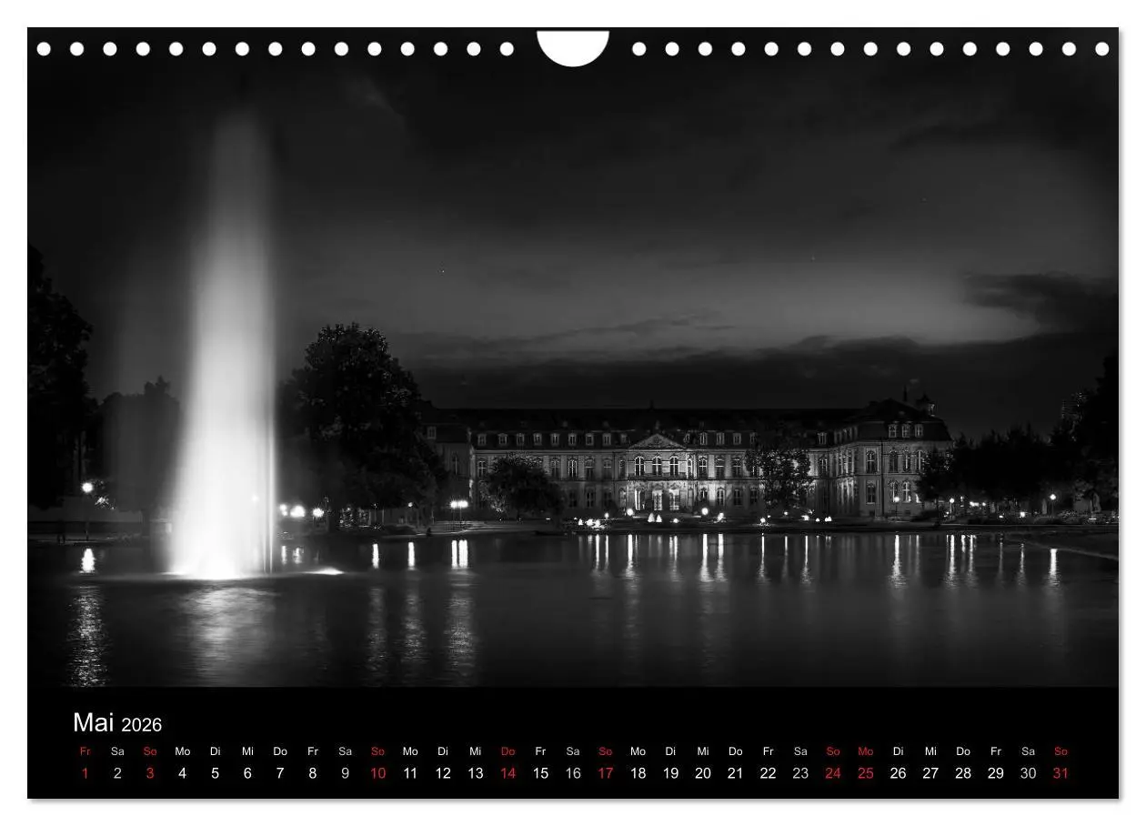 Bild: 9783516105261 | Stuttgart bei Nacht (Wandkalender 2026 DIN A4 quer), CALVENDO...
