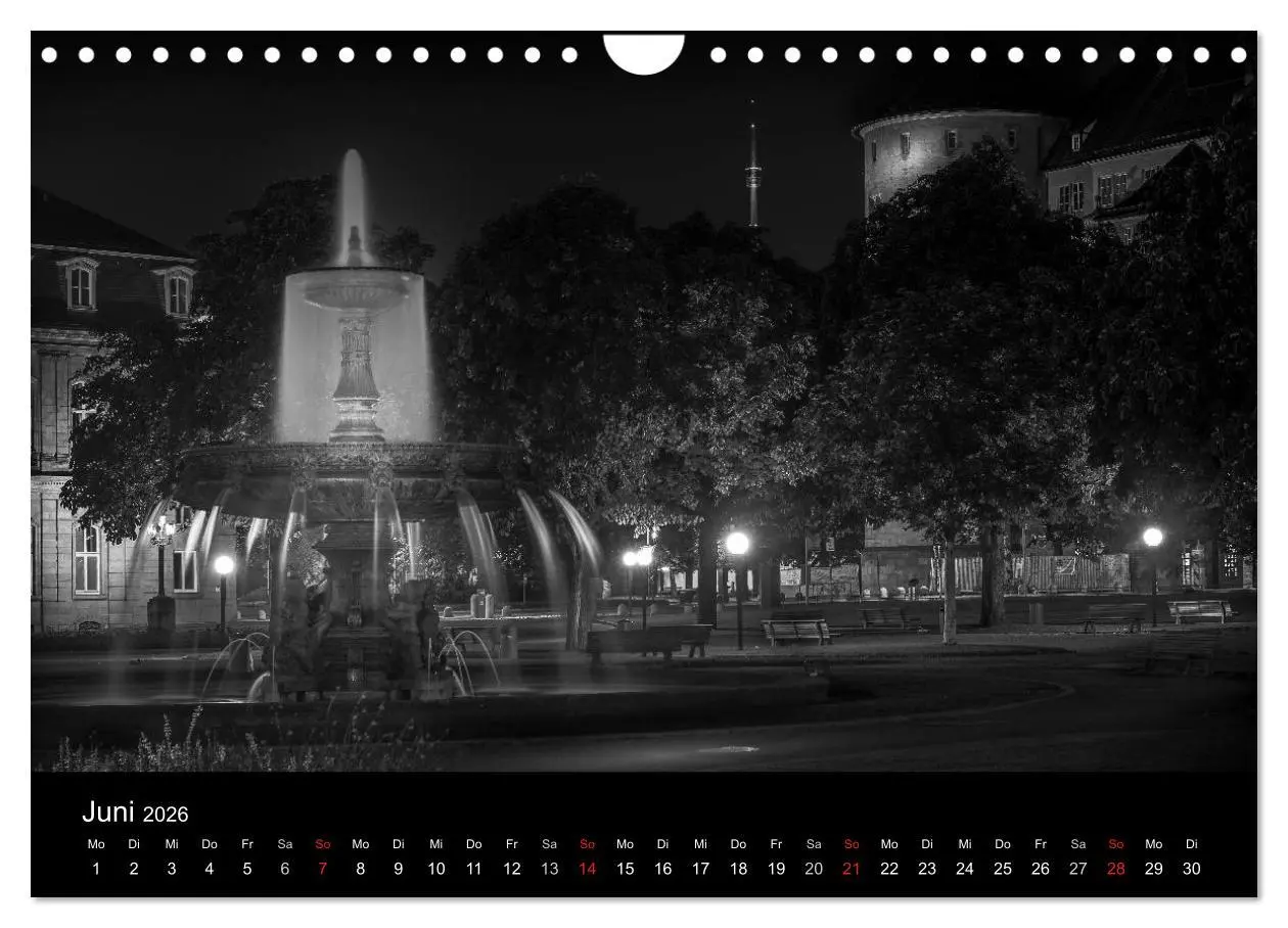 Bild: 9783516105261 | Stuttgart bei Nacht (Wandkalender 2026 DIN A4 quer), CALVENDO...
