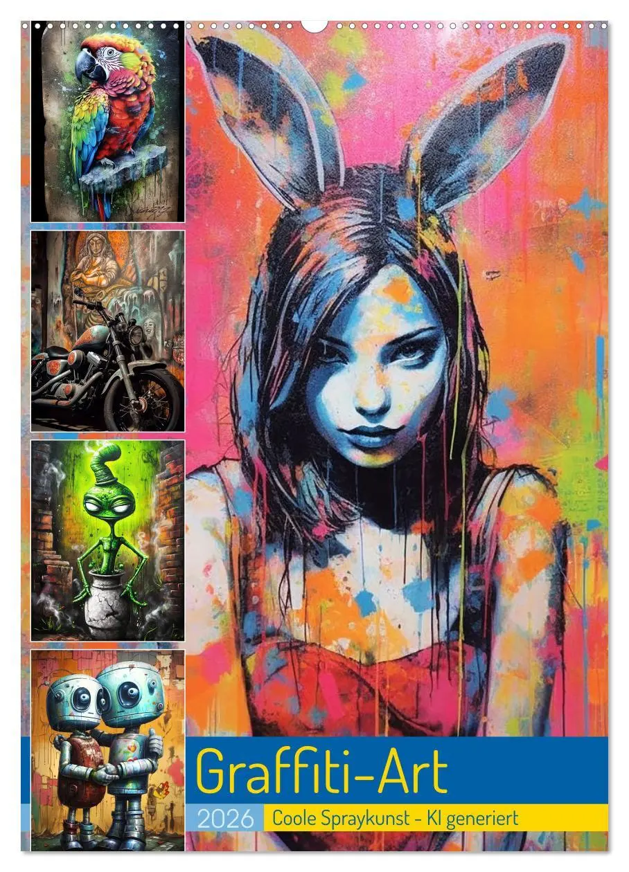 Cover: 9783516275261 | Graffiti Art (Wandkalender 2026 DIN A2 hoch), CALVENDO Monatskalender