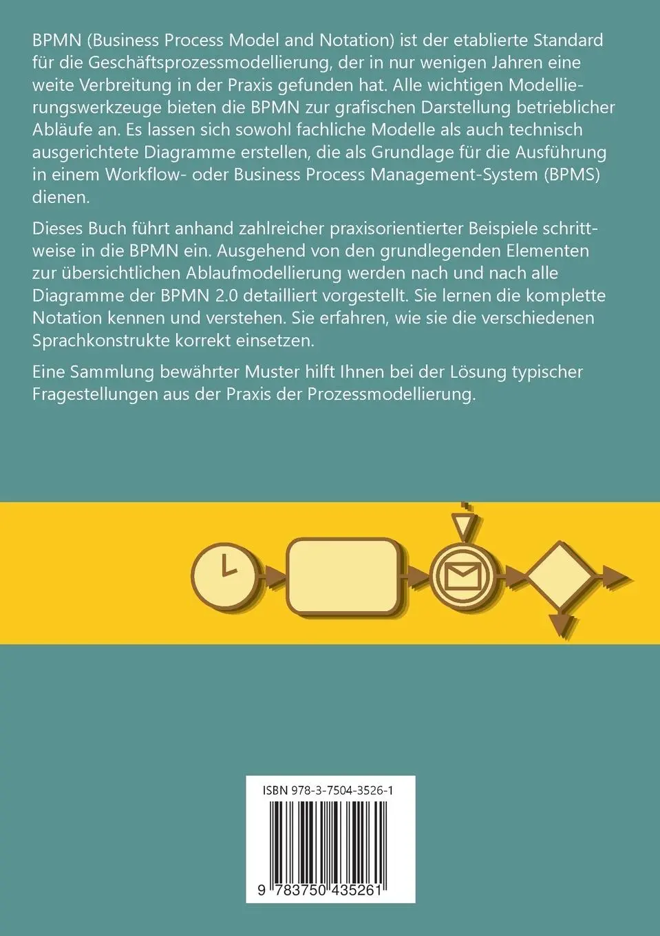 Rückseite: 9783750435261 | BPMN 2.0 - Business Process Model and Notation | Thomas Allweyer
