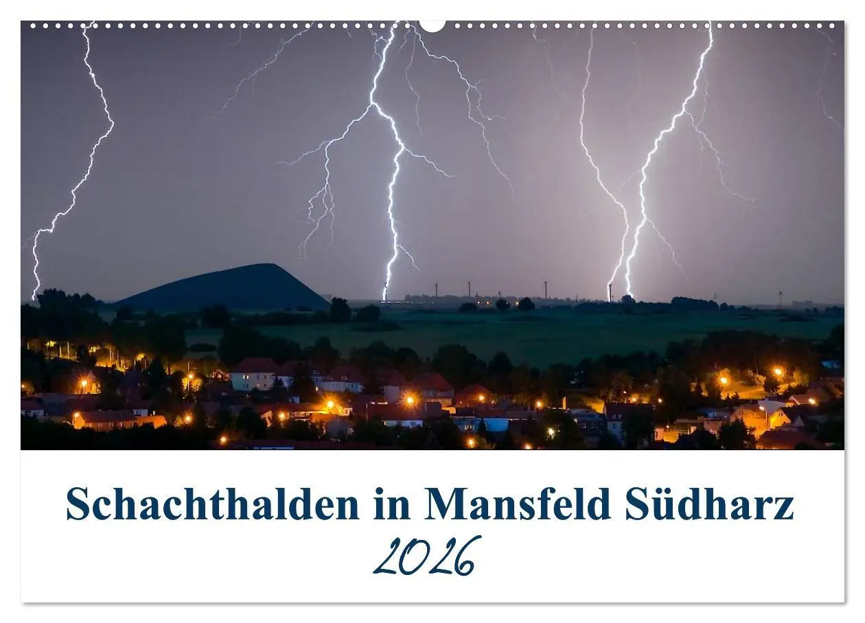 Cover: 9783457785461 | Schachtanlagen in Mansfeld Südharz (Wandkalender 2026 DIN A2 quer),...