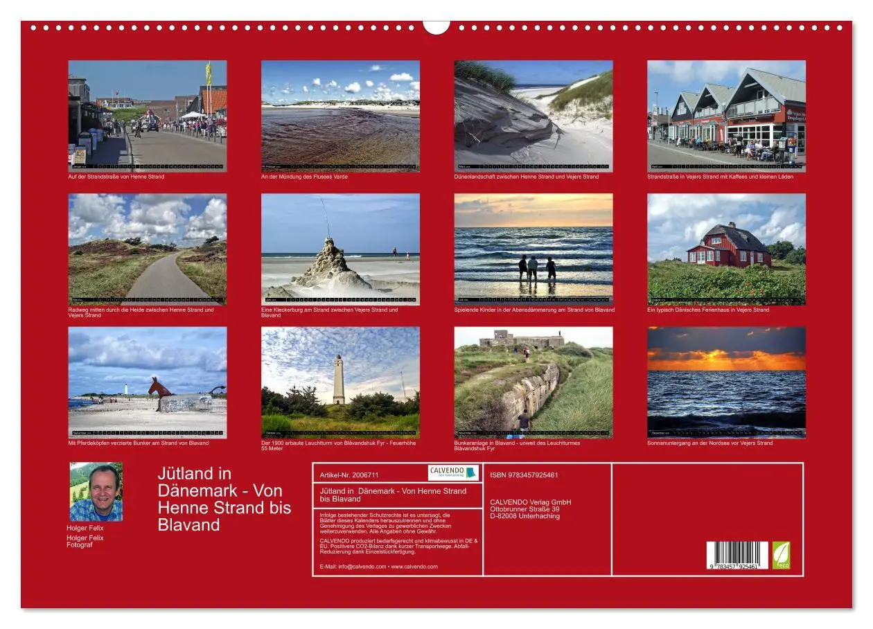 Bild: 9783457925461 | Jütland in Dänemark - Von Henne Strand bis Blavand (Wandkalender...