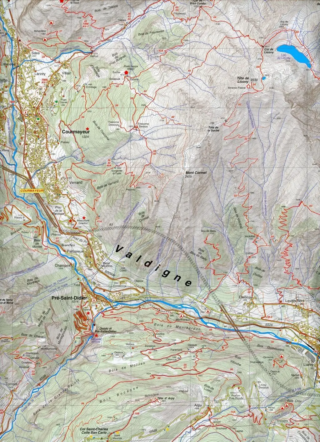 Bild: 9788897465461 | Carta n. 29. Monte Bianco, Courmayeur, La Thuile, Chamonix 1:25.000