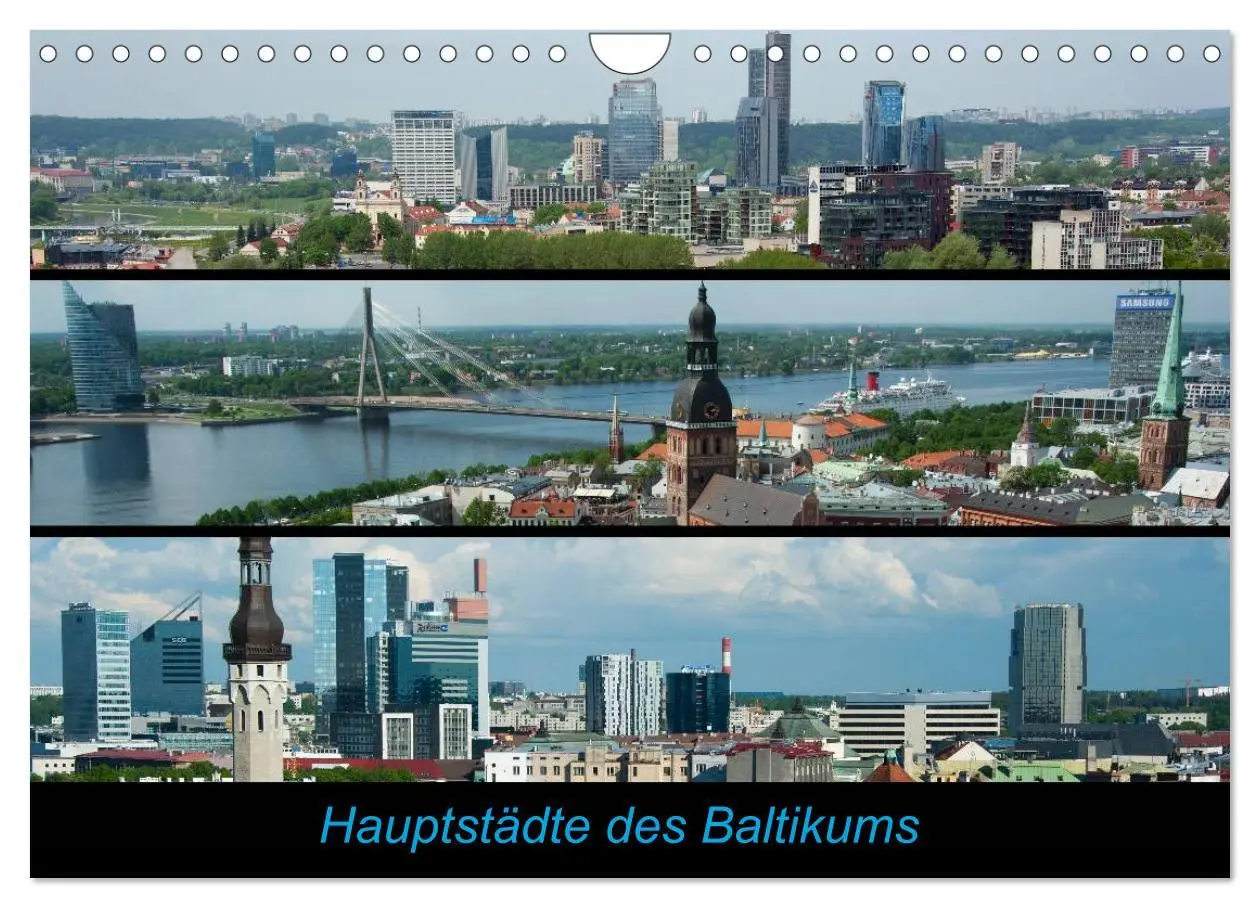 Cover: 9783516175561 | Hauptstädte des Baltikums (Wandkalender 2026 DIN A4 quer), CALVENDO...